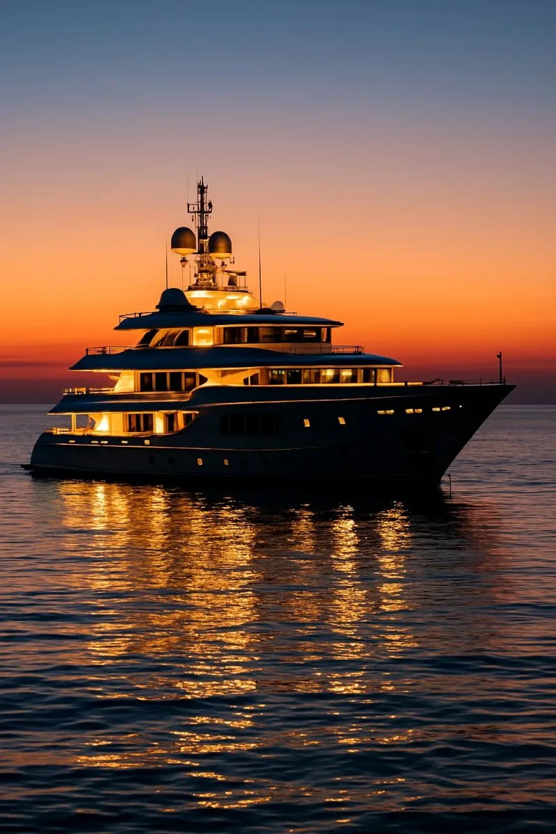 Lighting at sea follows its own rules.