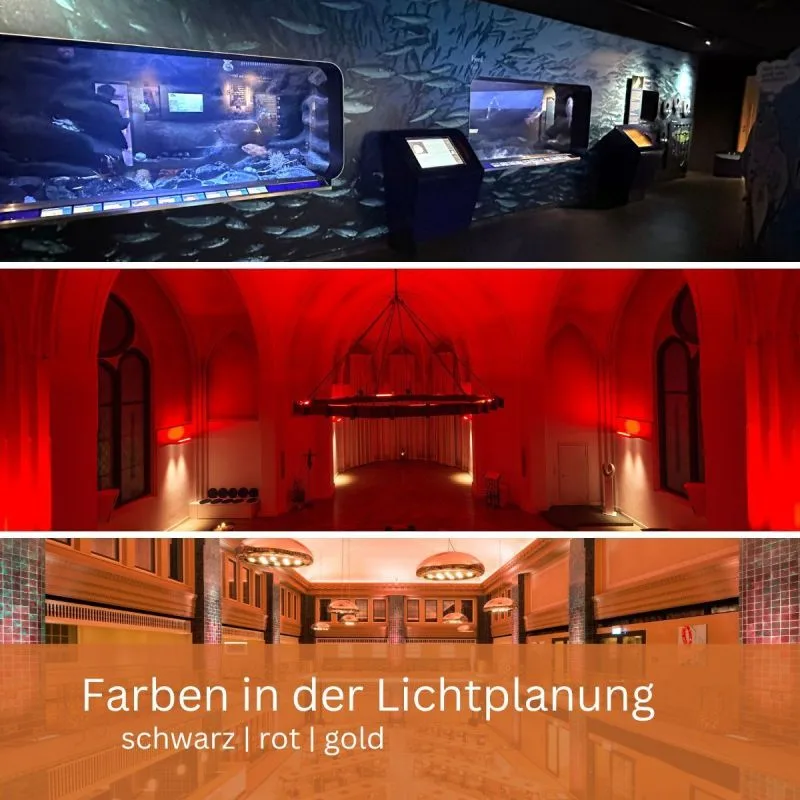 Rot. Gold. Schwarz. Drei Farben , drei Wirkungen.