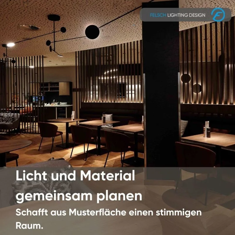 Starke Räume entstehen, wenn Licht und Material zusammen gedacht werden.