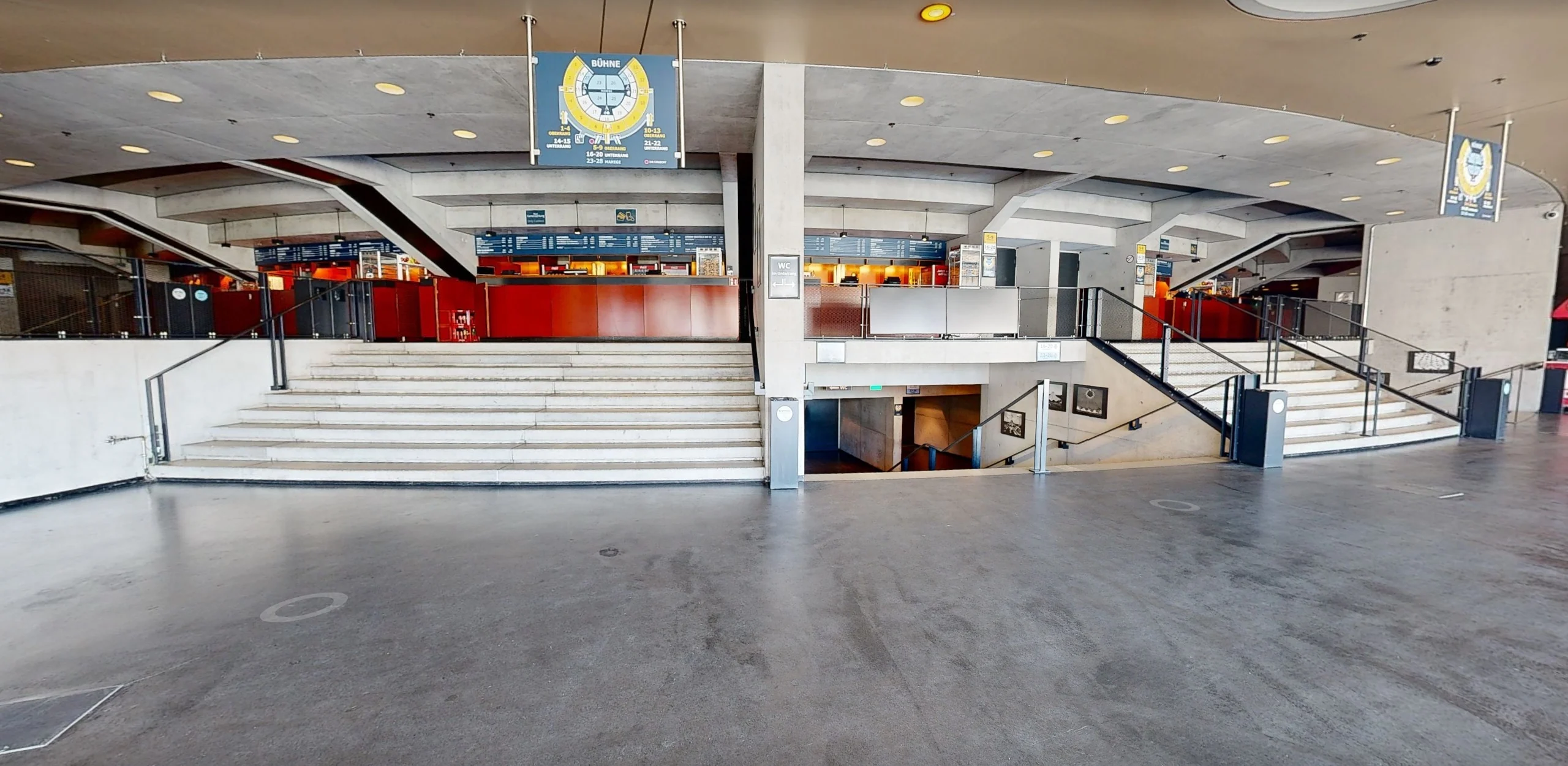 3D-Scan des Tempodrom-Foyers im Bestand, April 2025